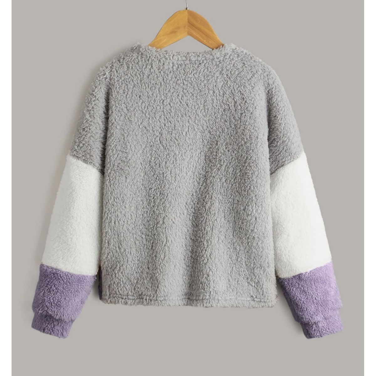 KIRAMA CLOTHING STORE - Pullover de Franela con Bloques de Color