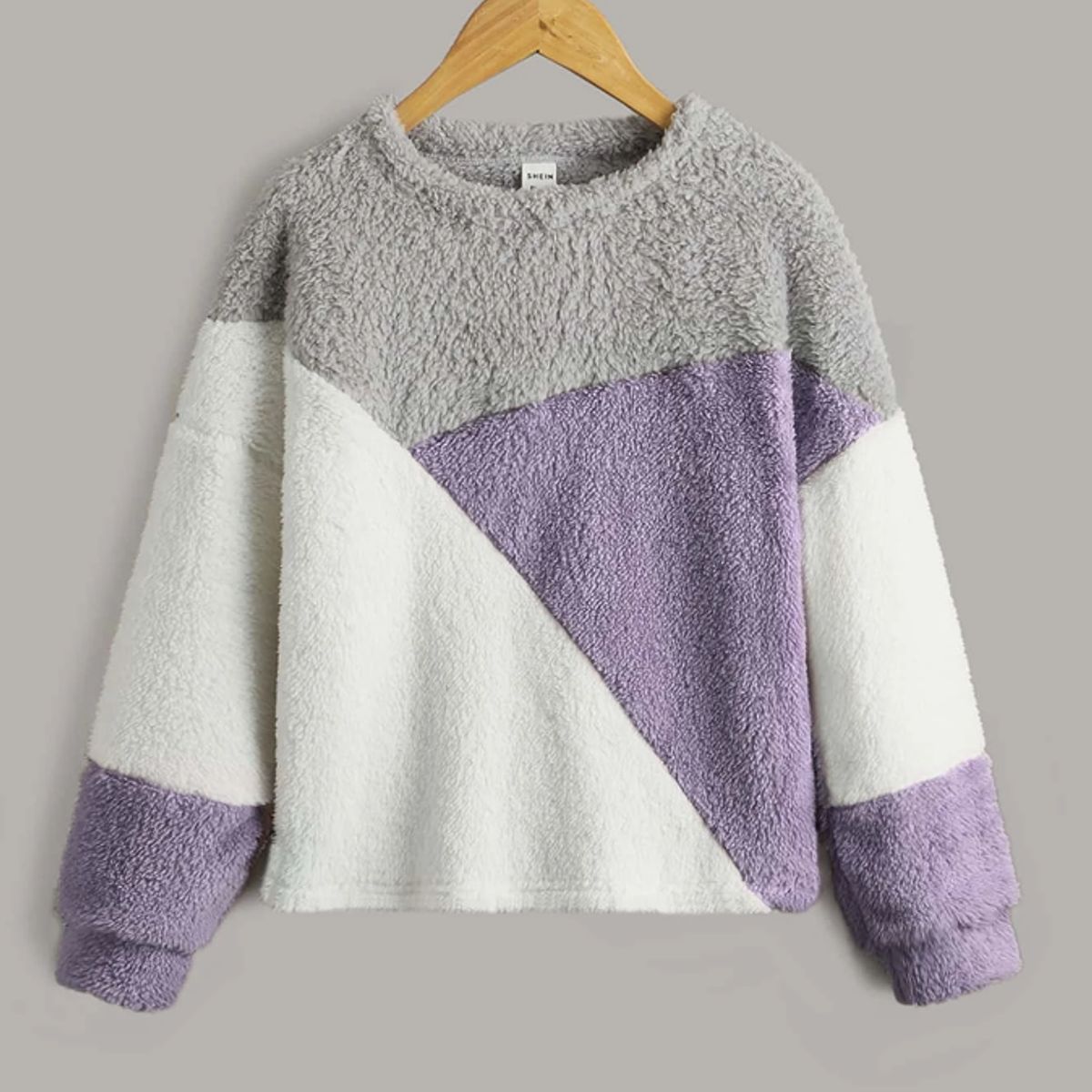 KIRAMA CLOTHING STORE - Pullover de Franela con Bloques de Color