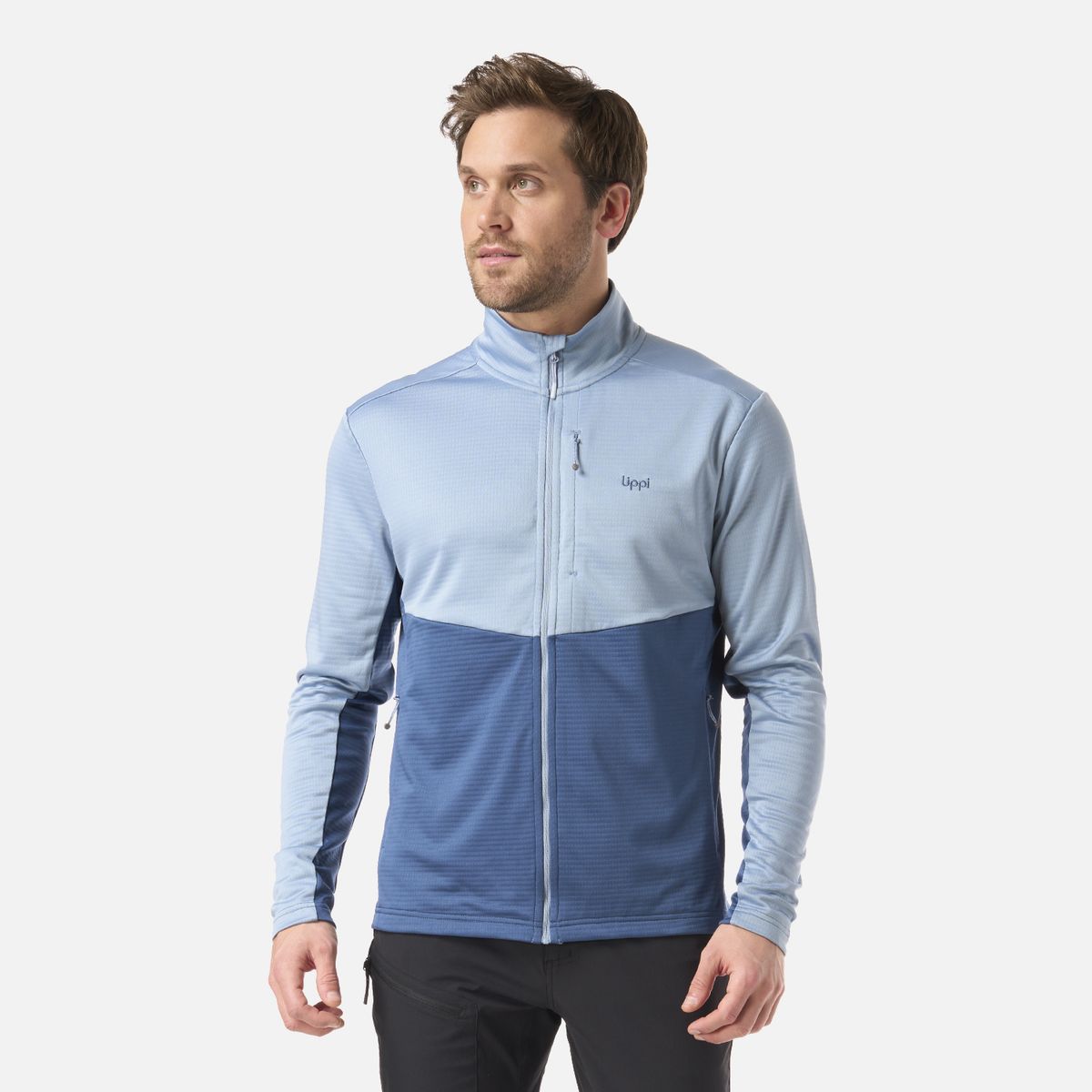 LIPPI - Polerón Hombre Numan Nano-F Sweatshirt Azul Piedra Lippi