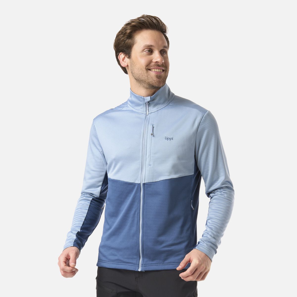LIPPI - Polerón Hombre Numan Nano-F Sweatshirt Azul Piedra Lippi