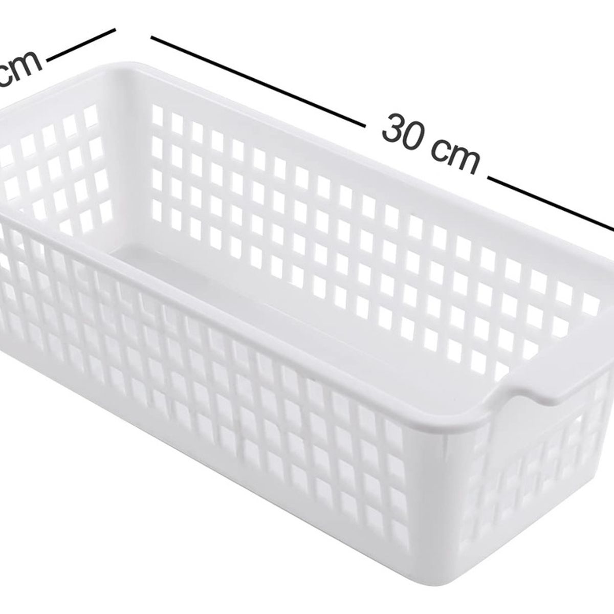 EINICIO - Juego De 2 Cestas Cestos De Plástico Para Organizar Sin Tapa
