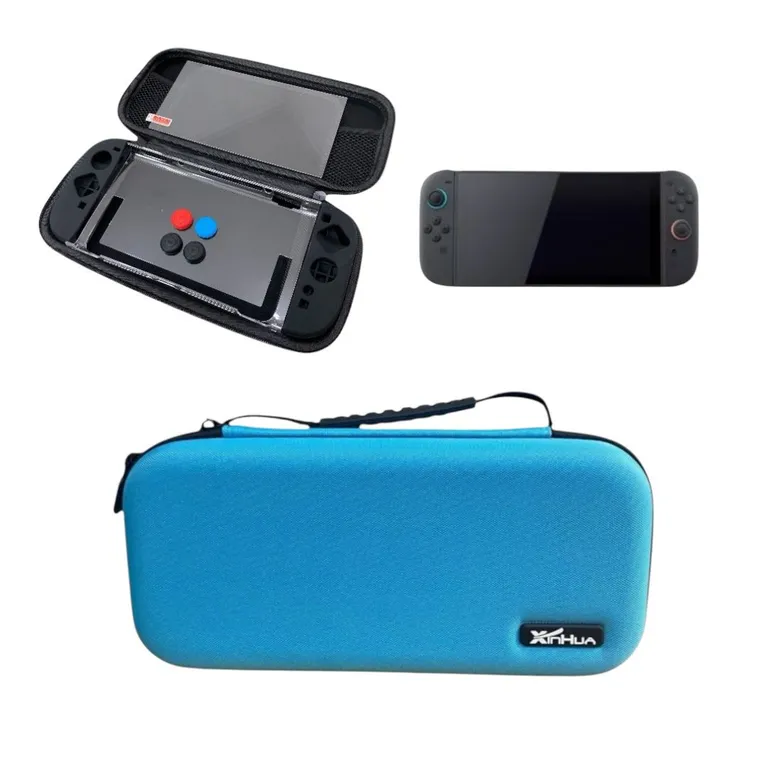 GENERICO Kit 11 en 1 para Nueva Nintendo Switch 2 – Estuche + Carcasa + Lámina CELESTE