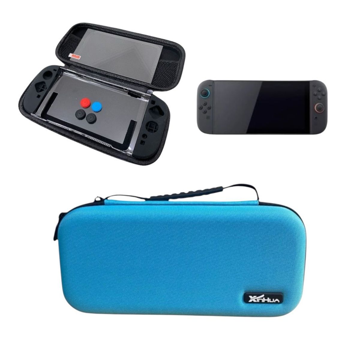 GENERICO - Kit 11 en 1 para Nueva Nintendo Switch 2 – Estuche + Carcasa + Lámina  CELESTE