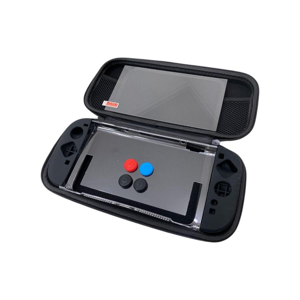 GENERICO - Kit 11 en 1 para Nueva Nintendo Switch 2 – Estuche + Carcasa + Lámina  ROJO