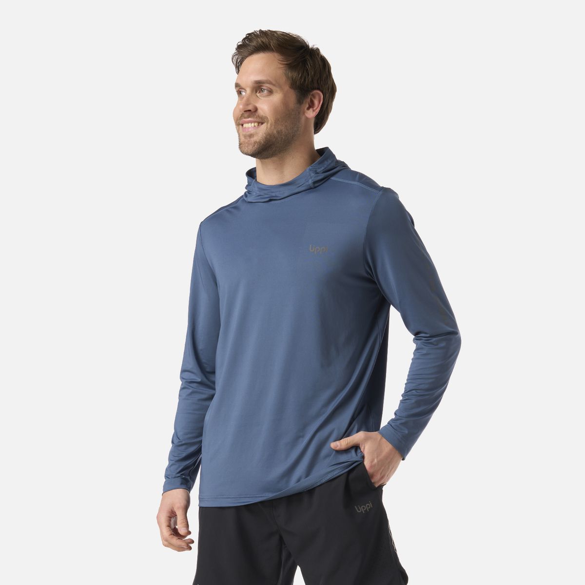 LIPPI - Polera Hombre Sun Protection T-Shirt Azul Oscuro Lippi