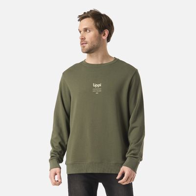 Imagen 1 del producto Polerón Hombre Ulmo Mid Point Crewneck Sweatshirt Verde Musgo