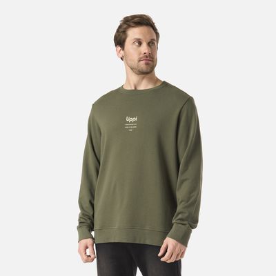 Imagen 2 del producto Polerón Hombre Ulmo Mid Point Crewneck Sweatshirt Verde Musgo