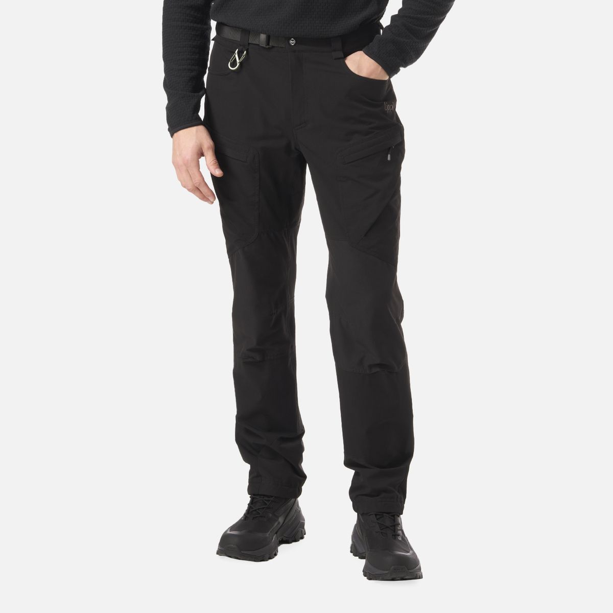 LIPPI - Pantalón Hombre Wollaston Mountain Q-Dry Regular Fit Pants Negro Lippi