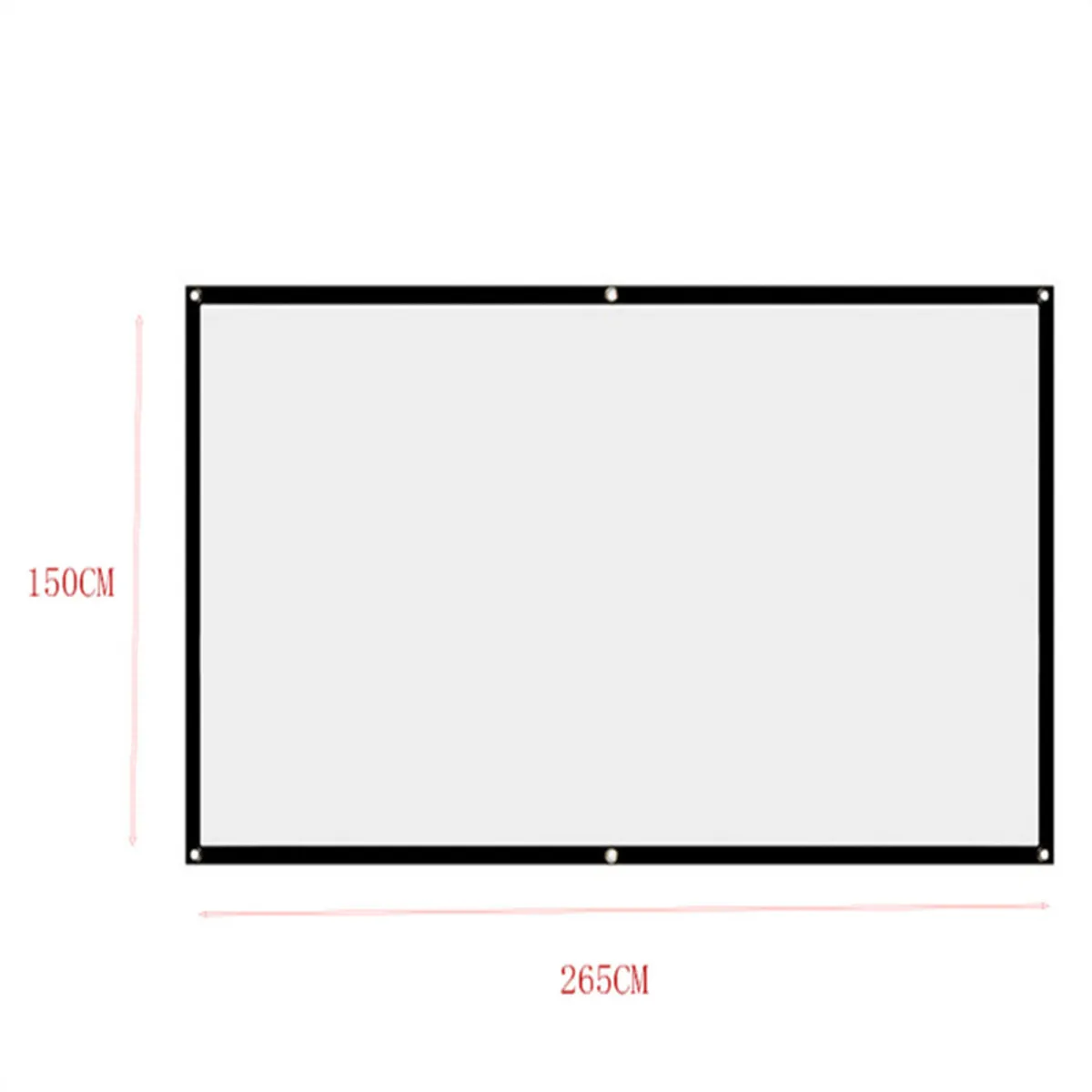 GENERAL - Telón Suave De Proyección De Tela De Cine Hd 4k 120in