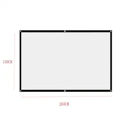 GENERAL - Telón Suave De Proyección De Tela De Cine Hd 4k 120in
