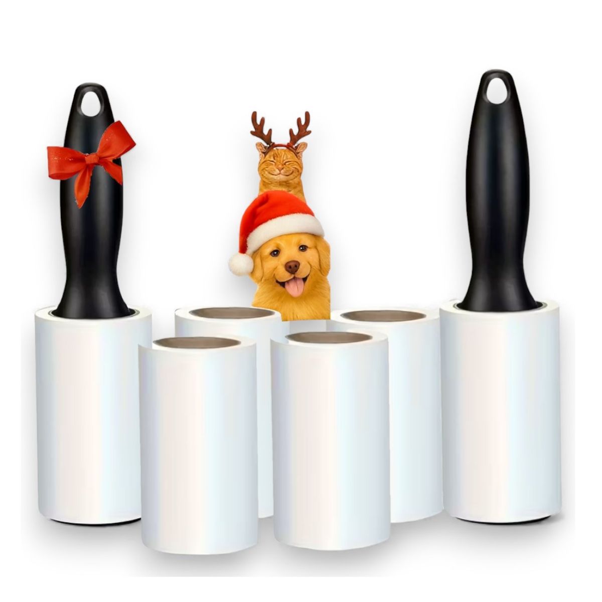GENERICO - Cepillo Rodillo Quitapelusas Y Remueve Pelos De Mascotas Pack 6