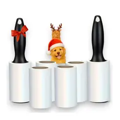 GENERICO - Cepillo Rodillo Quitapelusas Y Remueve Pelos De Mascotas Pack 6