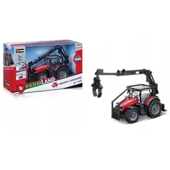 BBURAGO - Tractor Forestal Massey Ferguson 1:50 31671 Negro-Rojo