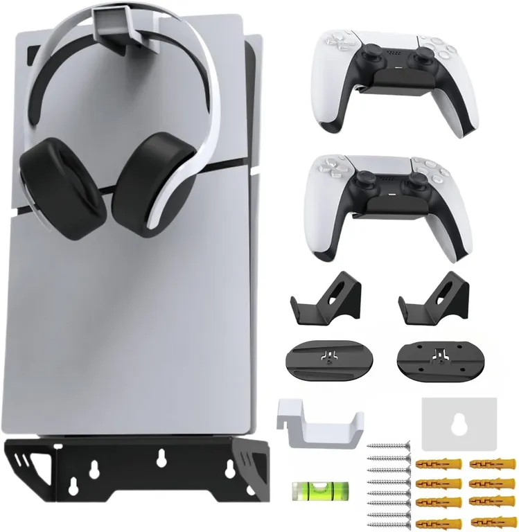 KUANGYE Soporte Para Consola Para Ps5 Para Pared Muro Negro Slimpro