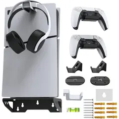 KUANGYE - Soporte Para Consola Para Ps5 Para Pared Muro Negro Slimpro