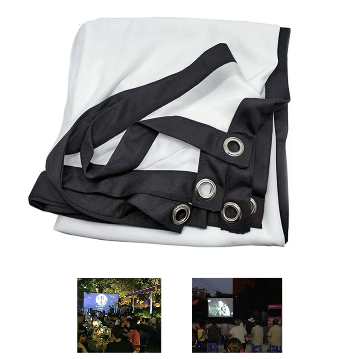 GENERICO - Telón De Proyección 100 Pulgadas Formato 16:9 Para Cine En Casa