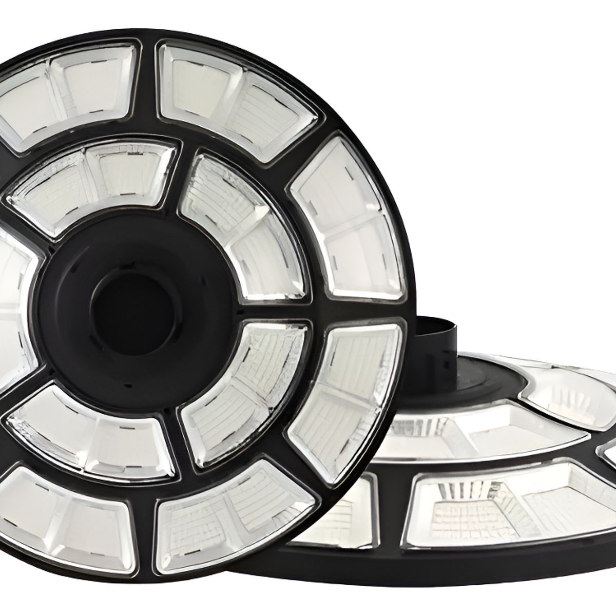 METEX - Foco Solar Tipo Ufo  Base Soporte Control Alta Calidad Negro