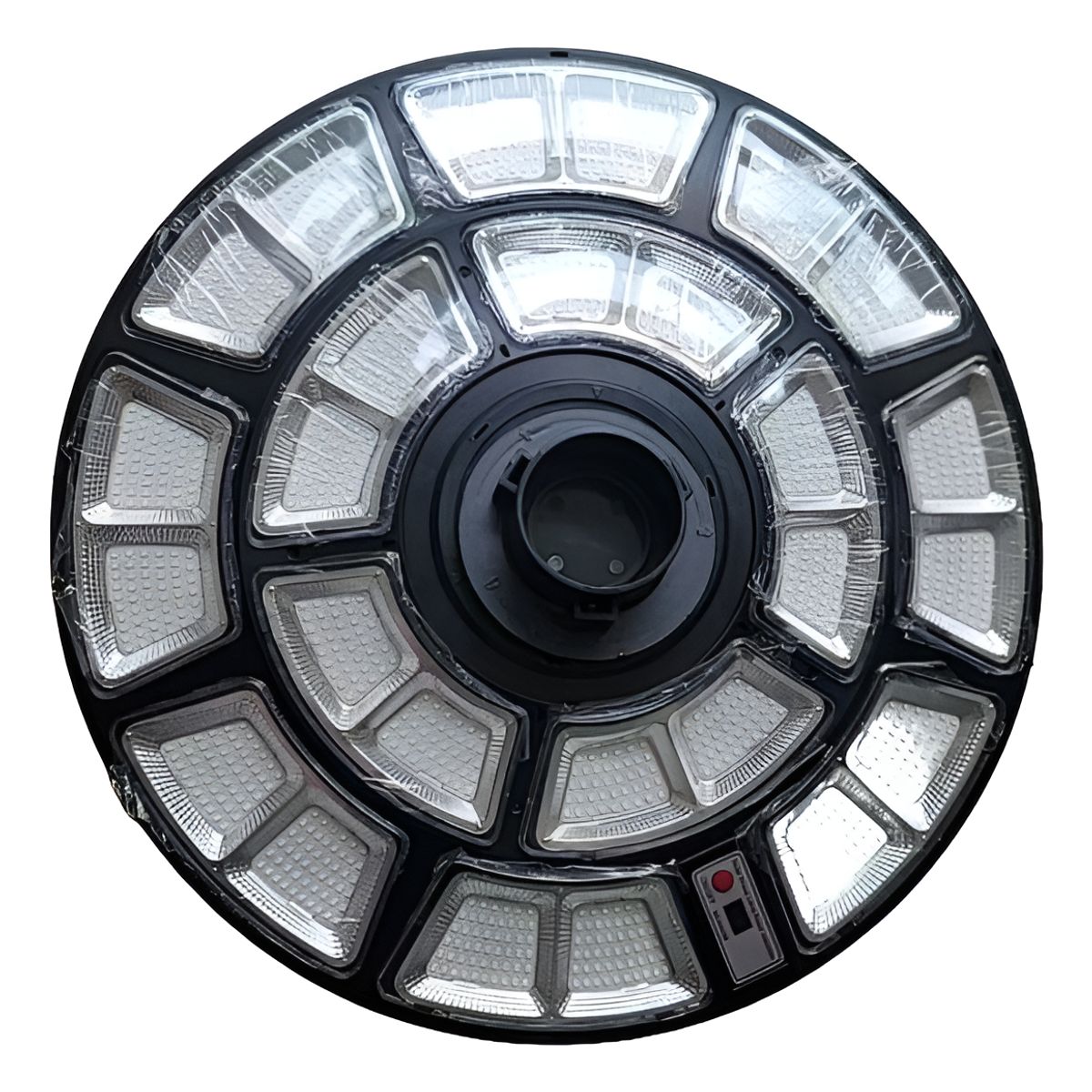 METEX - Foco Solar Tipo Ufo  Base Soporte Control Alta Calidad Negro