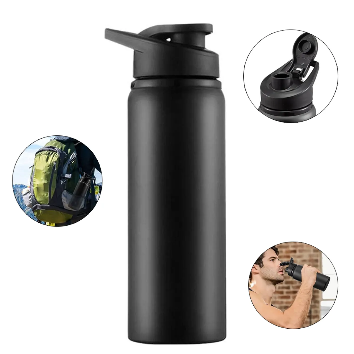 EINICIO - 700ml Termo Botella Agua Termica Buffer Acero Inoxidable