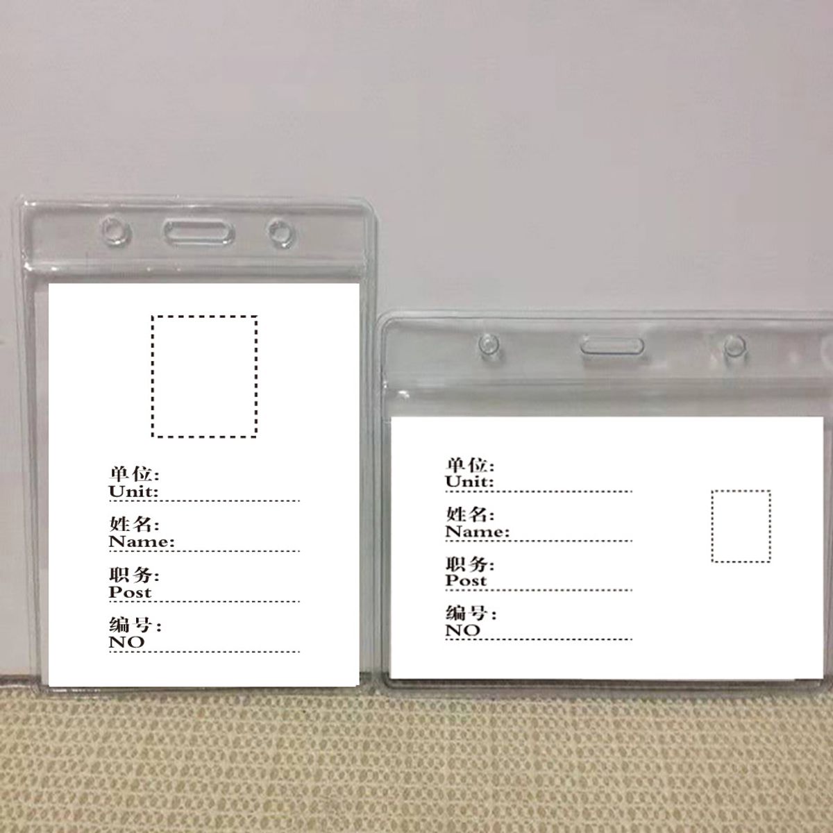 GENERAL - 10pcs Transparente Id Bus Estudiante Card Card Sleeves