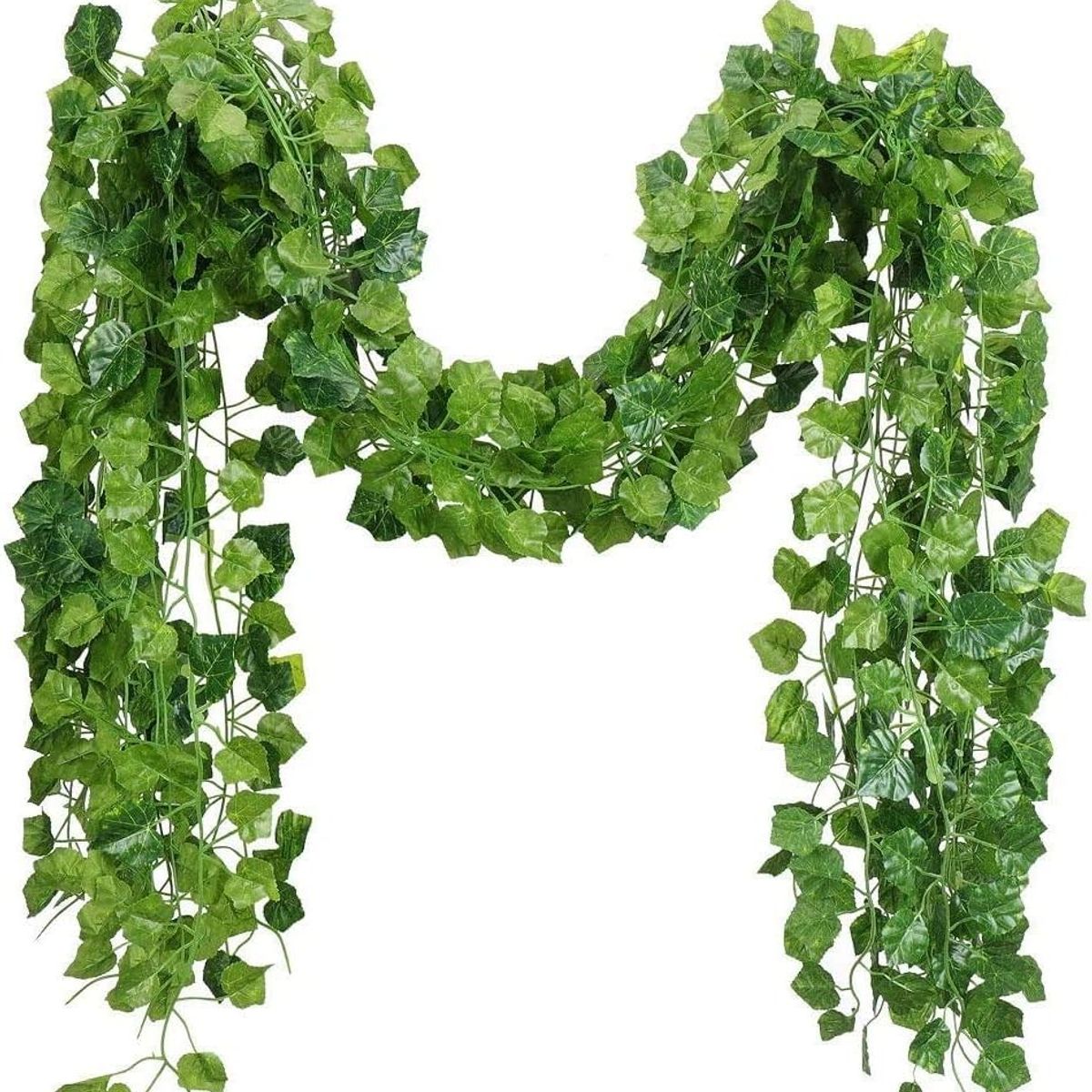 TATEE - Set 12 Plantas decorativas artificiales hojas 210 cm