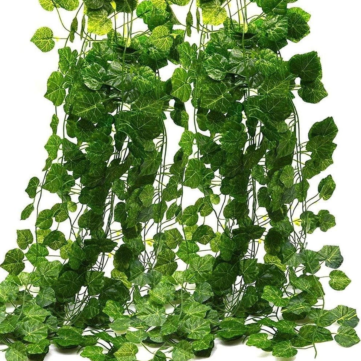 TATEE - Set 12 Plantas decorativas artificiales hojas 210 cm