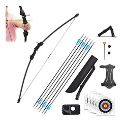 KUANGYE - Arco Recurvo Deportivo Con Flechas Y Accesorios Para Niño
