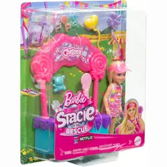 MATTEL - Barbie Set Juego Stacie Al Rescate Chelsea Estación Dulces Color Multicolor