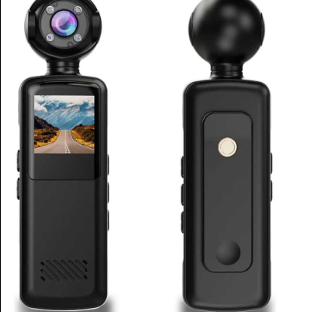 GENERICO - Videocámara De Acción Hd De Bolsillo Pantalla Lcd Gira 180°