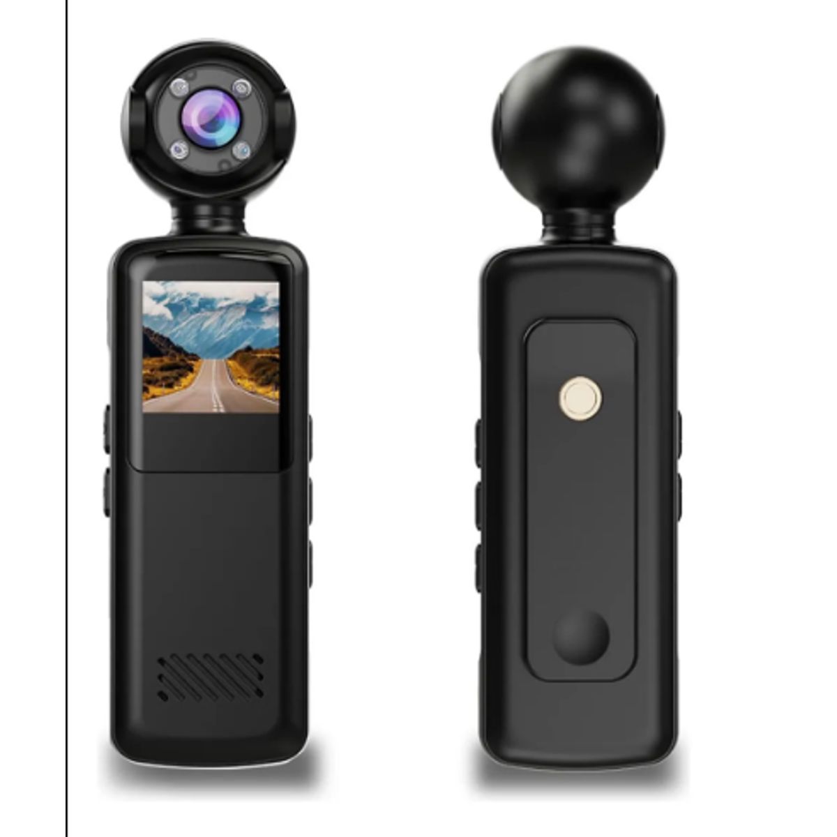 GENERICO - Videocámara De Acción Hd De Bolsillo Pantalla Lcd Gira 180°