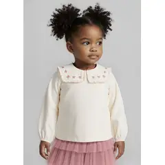 MAYORAL - Blusa elegante de cuello volante para niña