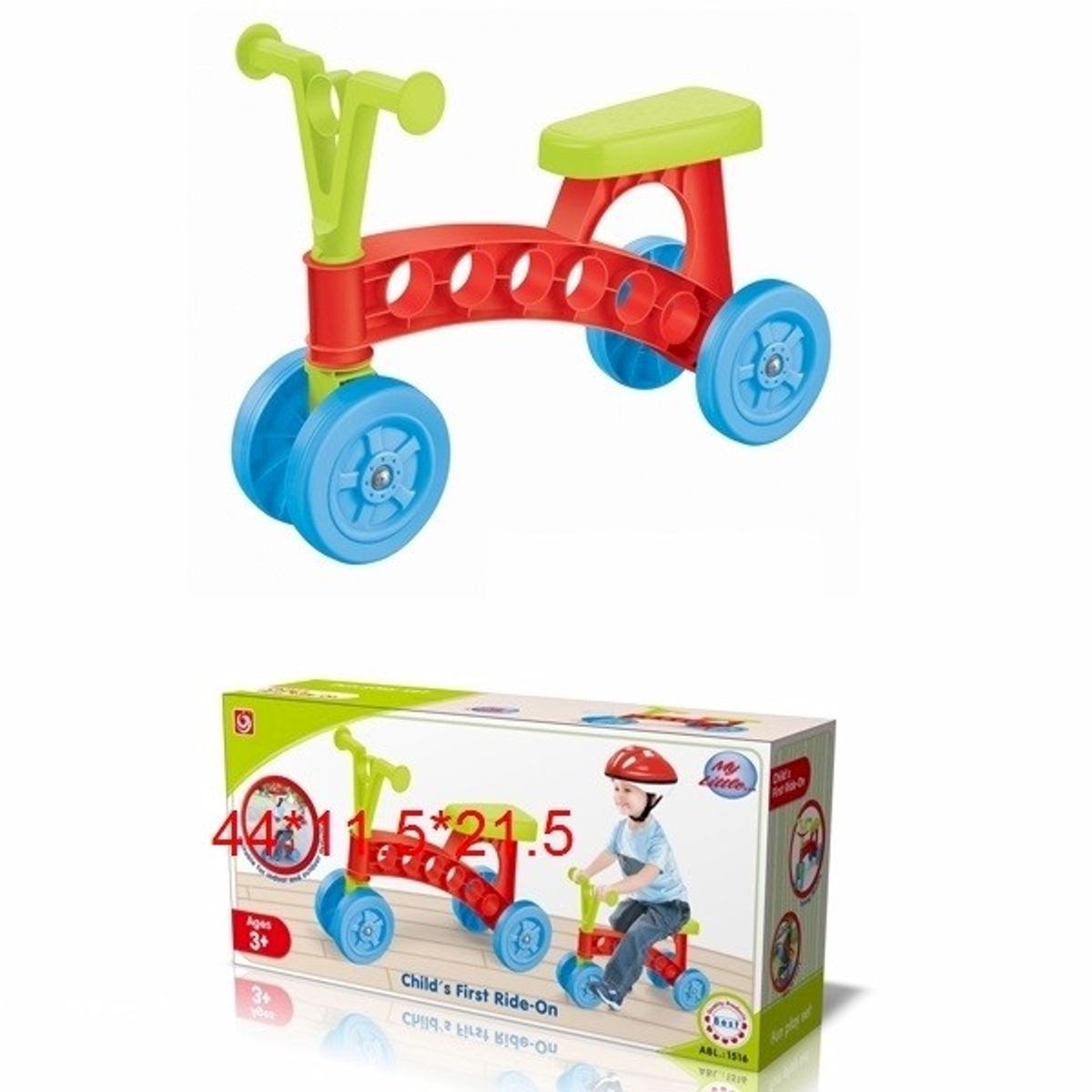 GENERICO - Corre Pasillos Aprendizaje Niños Triciclo Juguete Rojo