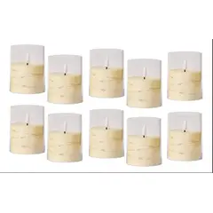 GENERICO - Pack X10 Velas Led Decorativas De 10cm Luz Cálida