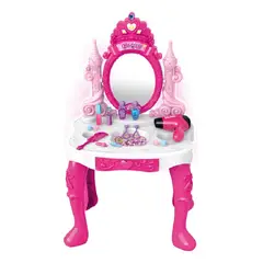 GENERICO - Juguete Tocador De Princesa Maquillaje Para Niñas Rosa