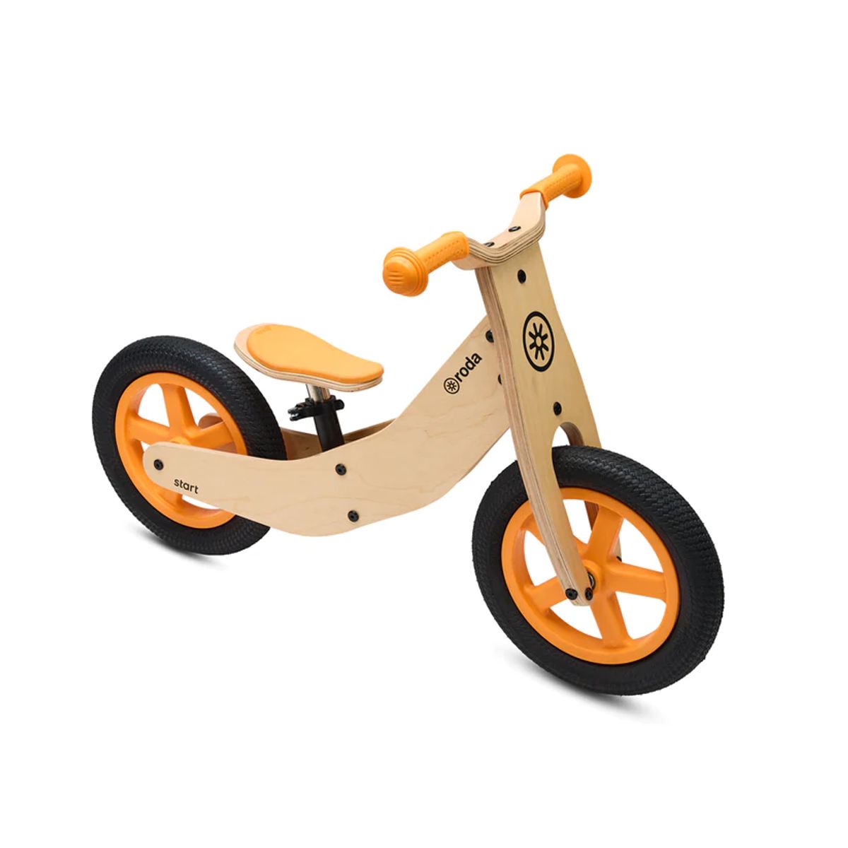 RODA - Bicicleta Aprendizaje Madera Naranja Roda Clasica Juguete