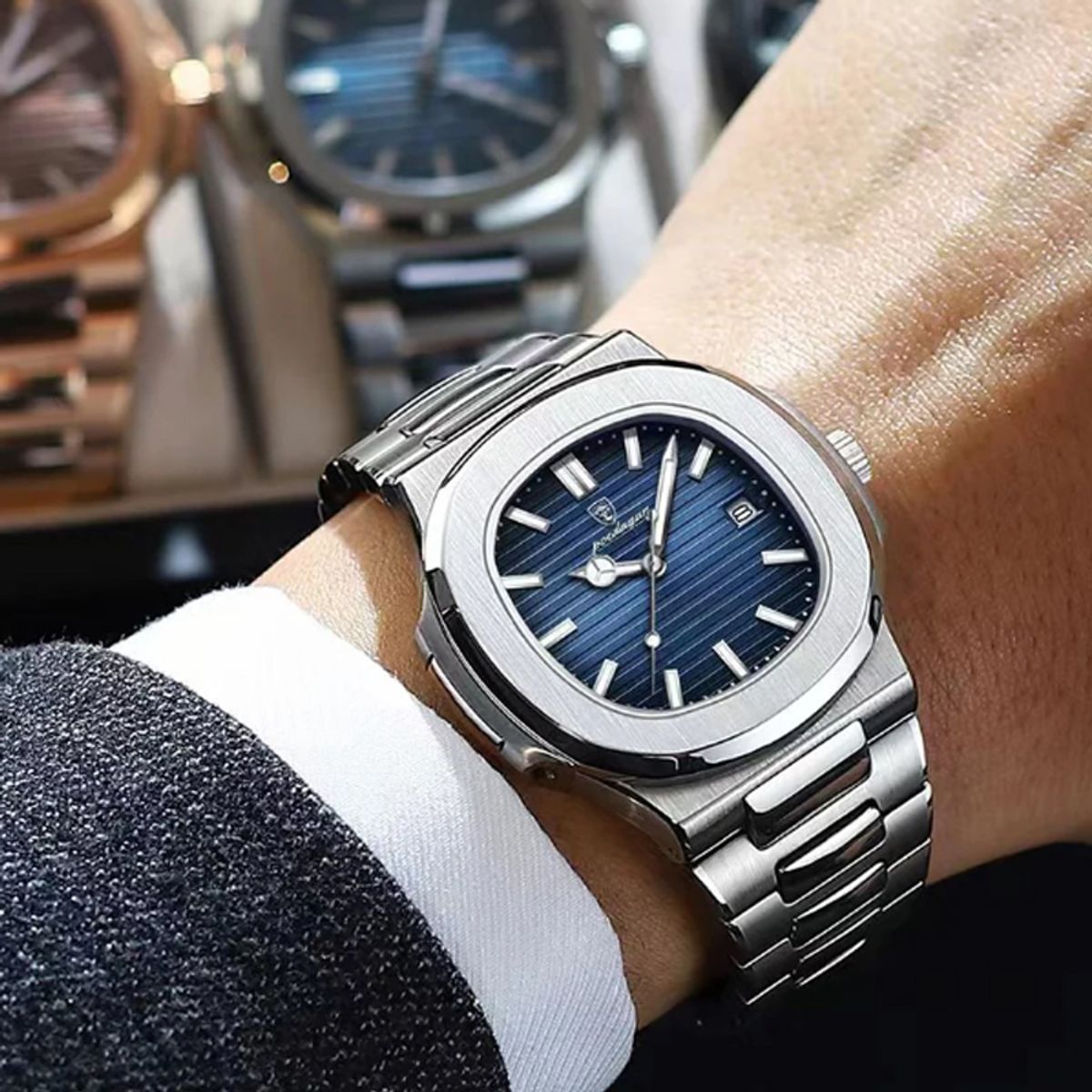 BRO TOUMI - Toumi CK reloj mecánico de gran dial impermeable - Gold