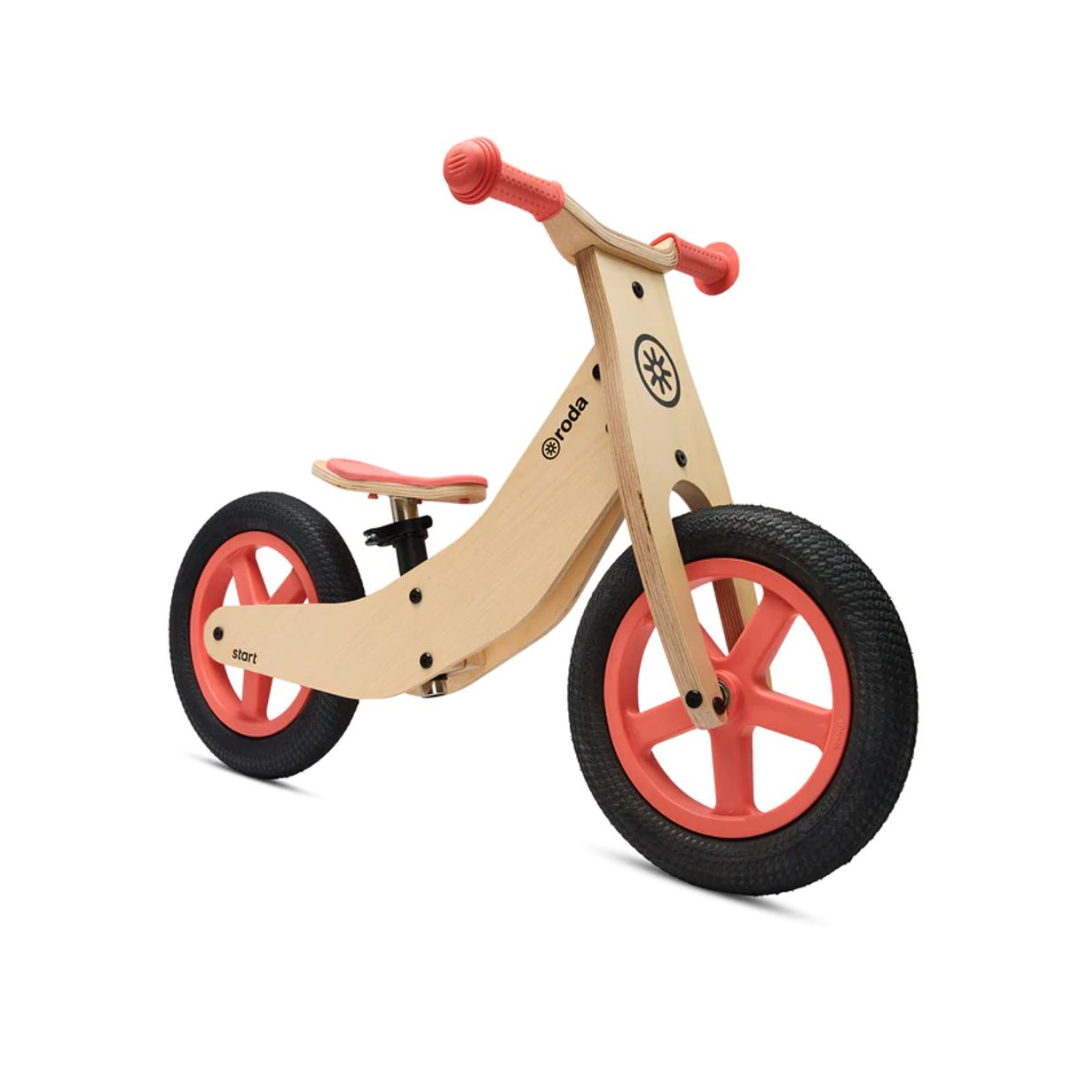 RODA - Bicicleta de Aprendizaje Madera Rosada Roda