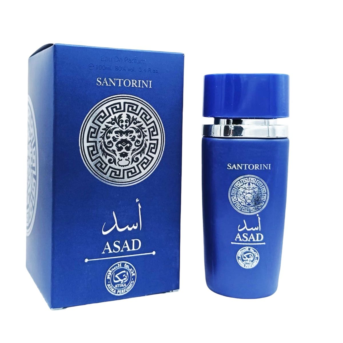 ATIKA PERFUMES - Santorini Asad by Atika Perfumes – Eau de Parfum Elegante e Intenso 100 ml