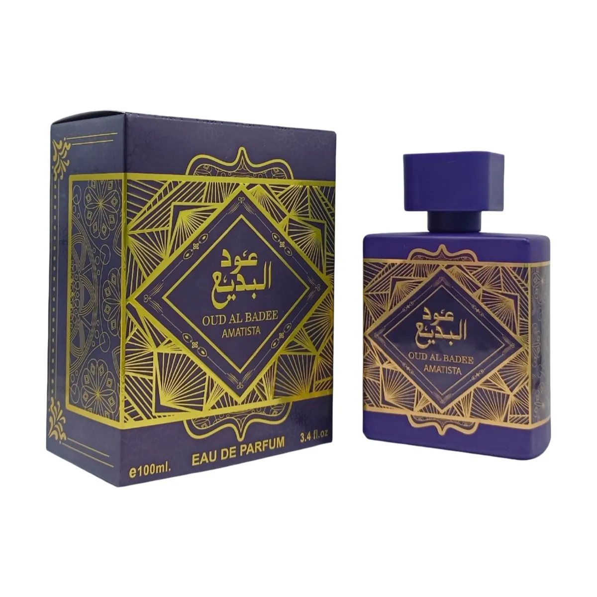 ATIKA PERFUMES - Oud Al Badee Amatista by Atika Perfumes – Eau de Parfum Intenso y Elegante 100 ml