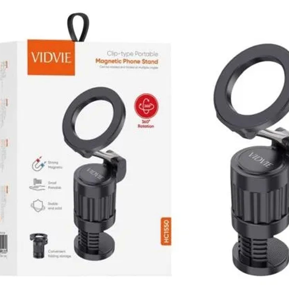 GENERICO - Soporte Para Teléfono Magnético De Viaje 360° Vidvie Hc1550