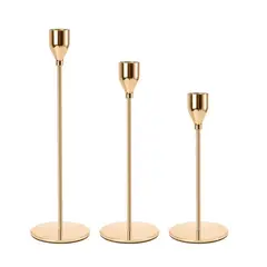 GENERICO - Set De 3 Unidades/juego De Candelabros Europeos Para Decoración Del Hogar