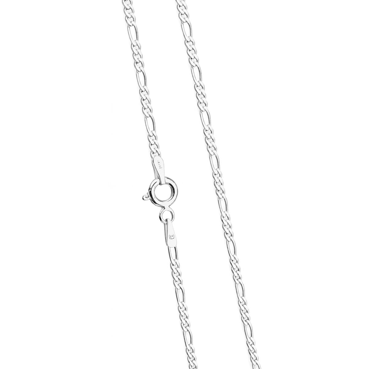 GENERICO - Cadena plata 925 italiana figaro 60cm 2mm