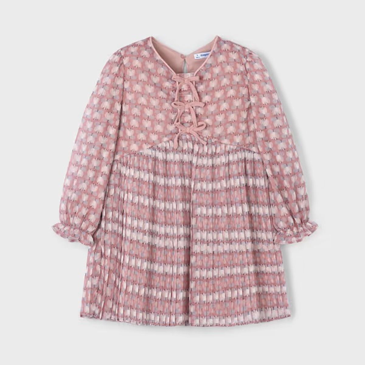 MAYORAL - Vestido plisado estampado