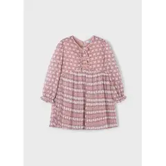 MAYORAL - Vestido plisado estampado