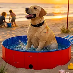 LINE - Piscina Bañera Portátil Plegable Para Perros 80x20cm