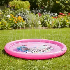 LINE - Alfombra Piscina Agua Rociador Para Niña Color Rosado 170 cm