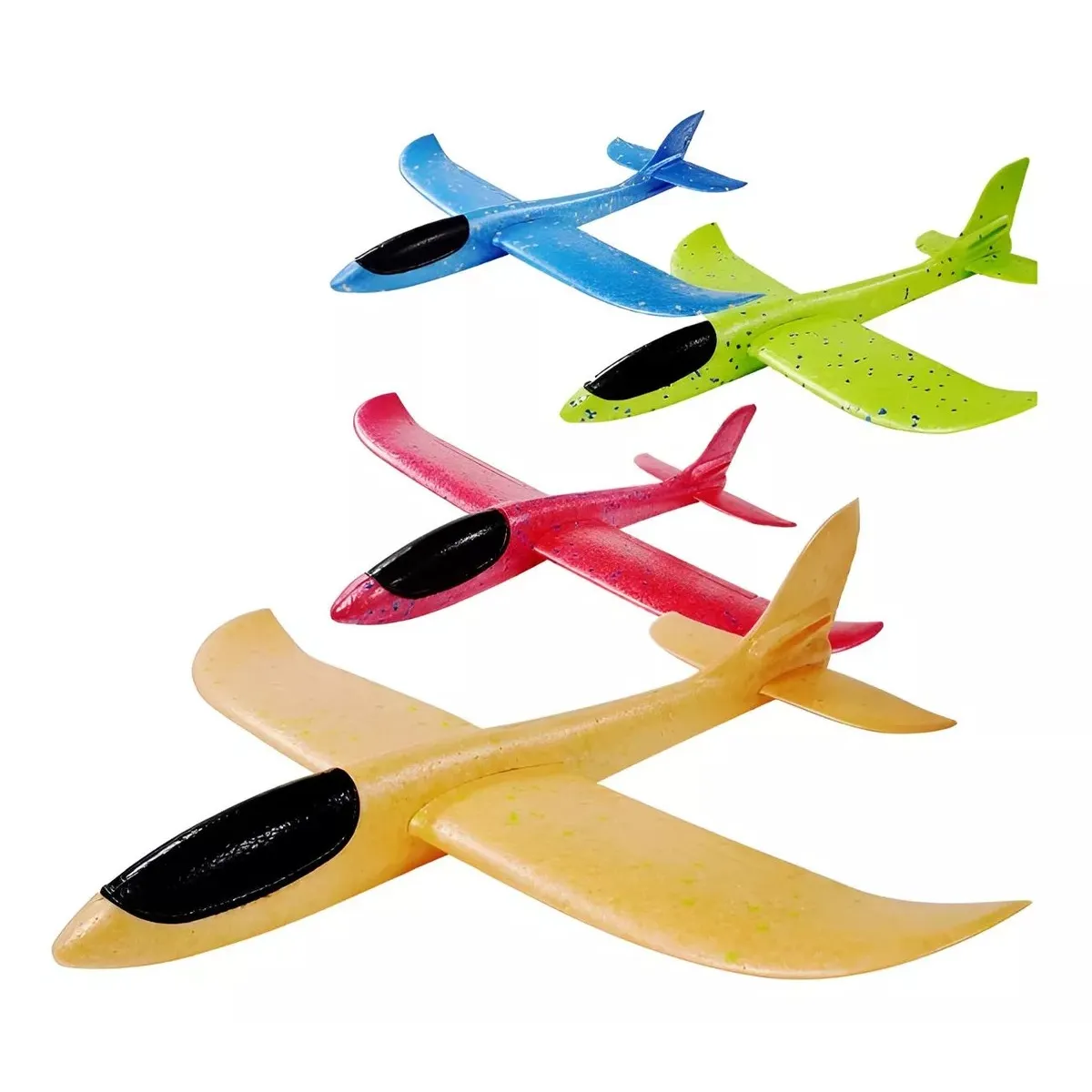 GENERICO - Avión Plástico Con Luces Para Niños 2-4 Años