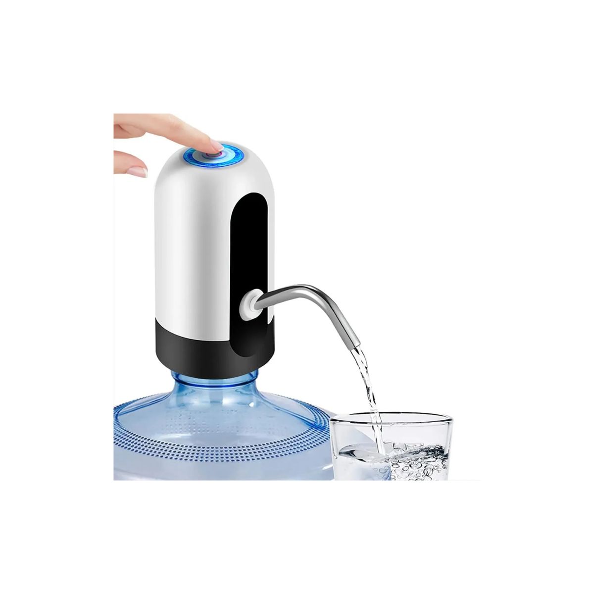 GENERICO - Dispensador De Agua Automático Para Botellon Recargable Color Blanco Y Negro
