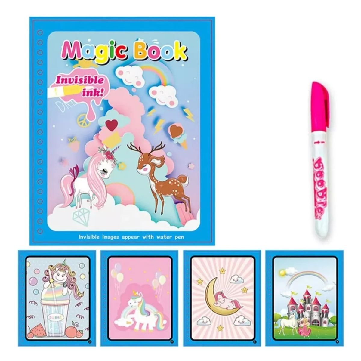 GENERICO - Cuaderno Magico De Agua Para Niños Y Niñas Dibujo