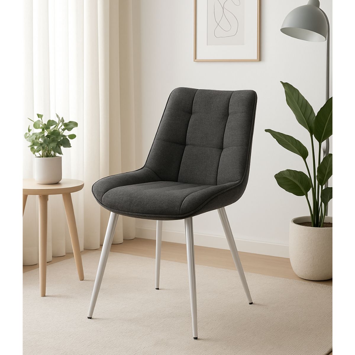 CORI CORI - Silla Arpi Smoke Silver